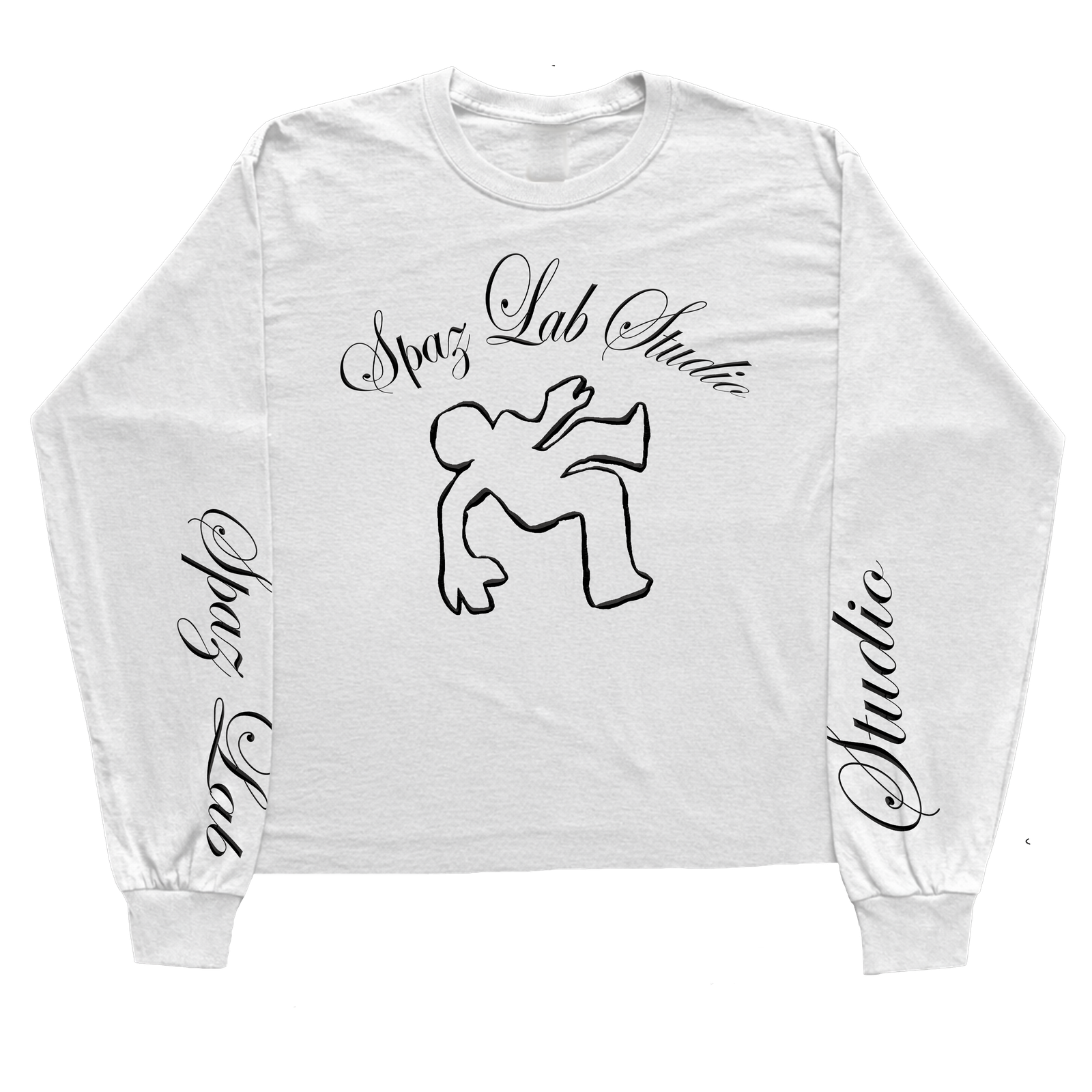 Abstract Black Spaz Longsleeve